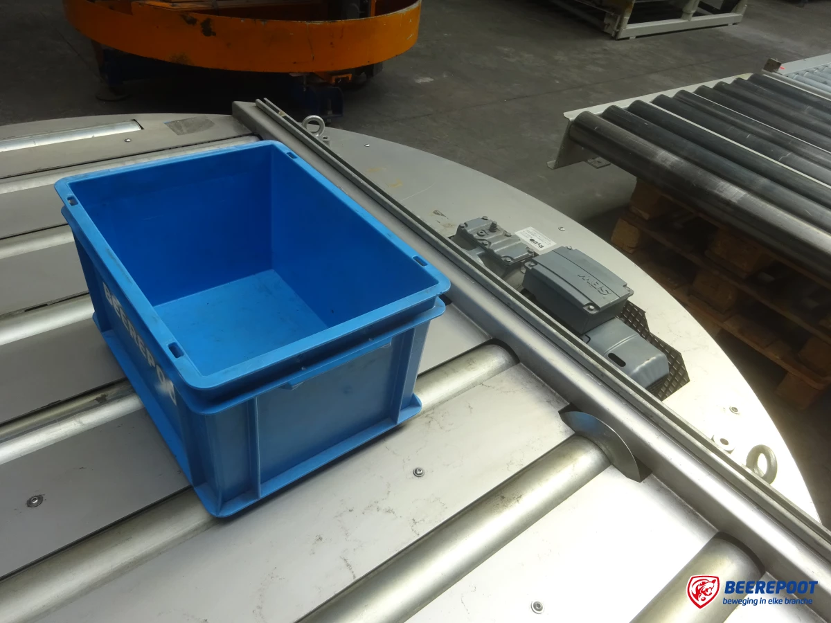 Roterende rollenbaanwissel